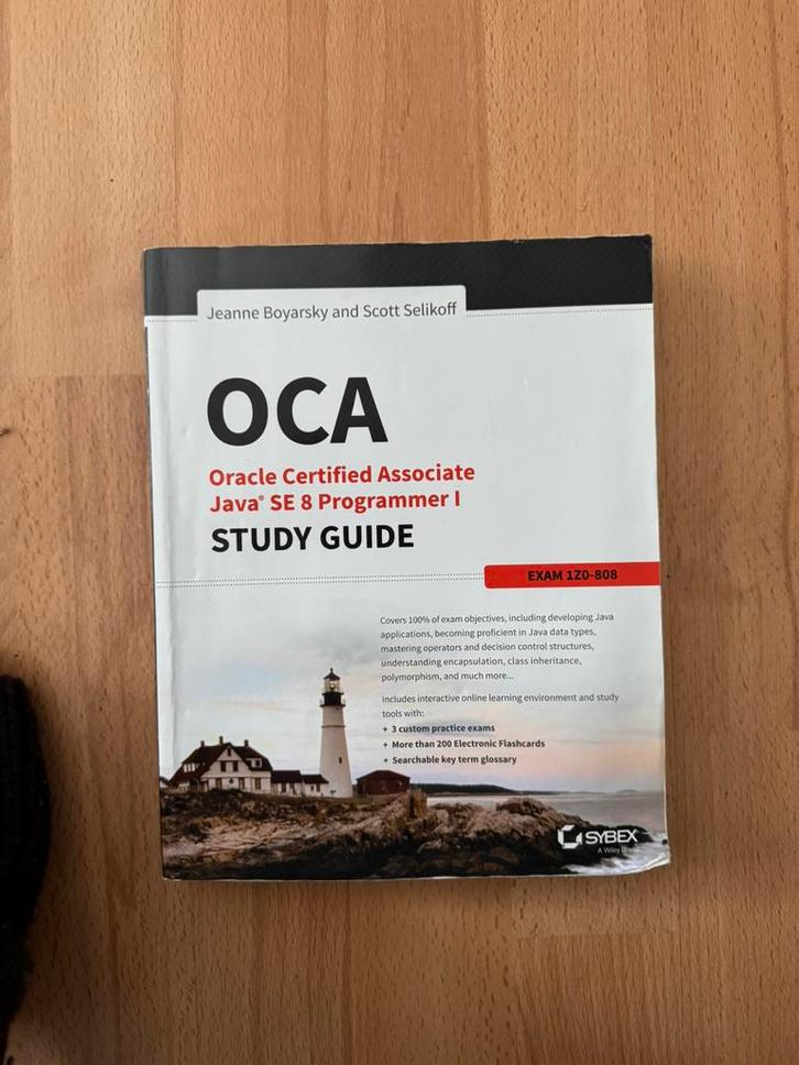 OCA Oracle Certified Java SE 8 Programmer I Study Guide, Boeken, Informatica en Computer, Zo goed als nieuw, Programmeertaal of Theorie