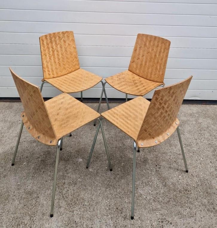 10 x Ikea Eliot Bamboe design stoelen eetkamerstoelen retro, Huis en Inrichting, Stoelen, Zo goed als nieuw, Vijf, Zes of meer stoelen