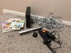 Nintendo Wii Zwart - Incl. 3 Games, Spelcomputers en Games, Spelcomputers | Nintendo Wii, Ophalen of Verzenden, Gebruikt, Met 1 controller