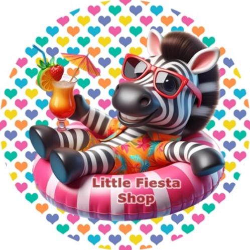 LF3974 ouwel zwemring zebra 20x4,7cm eetbare cupcake rondjes, Hobby en Vrije tijd, Taarten en Cupcakes maken, Nieuw, Versiering