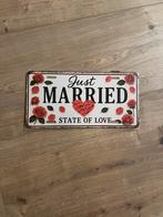 Just married plaat, Ophalen of Verzenden, Nieuw