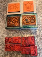 Stempelset: Dieren & Kerst - 12 stuks, Ophalen of Verzenden, Gebruikt, Houten stempel