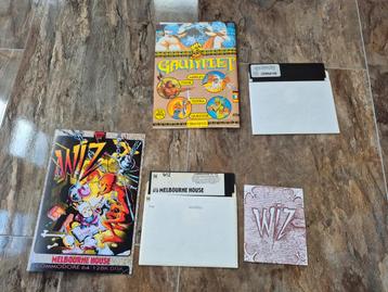 Commodore 64 c64 disk spellen gauntlet xevious en wiz beschikbaar voor biedingen