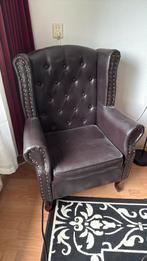 Fauteuil, Huis en Inrichting, Fauteuils, Ophalen, Gebruikt, Leer, 75 tot 100 cm