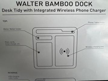 Walter Bamboo Dock met Draadloze Oplader beschikbaar voor biedingen