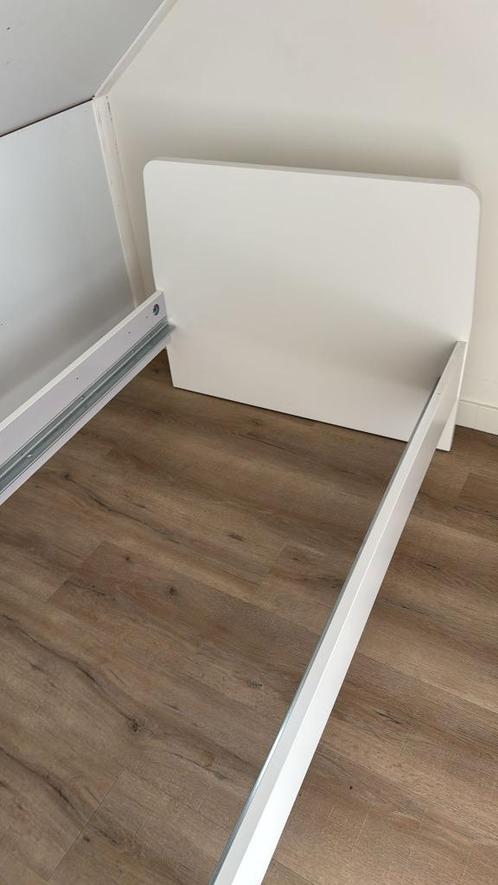 1-persoonsbed (90x200) - bedframe + lattenbodem + matras, Huis en Inrichting, Slaapkamer | Bedden, Gebruikt, Eenpersoons, 90 cm