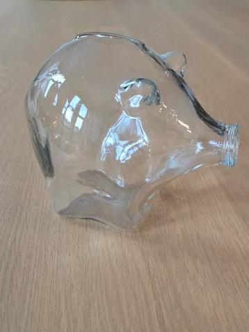 Grote vintage Cascade Engeland glazen spaarpot / spaar €25 beschikbaar voor biedingen