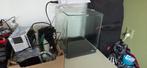 Aquarium met lamp(en), 2 kleine pompjes en andere, Ophalen, Gebruikt