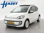 Volkswagen Up! 1.0 HIGH UP! WHITE + SCHUIFDAK PANORAMA STOEL, Auto's, Euro 5, Stof, Gebruikt, 4 stoelen