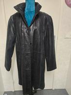 Zwarte leren jas maat 42, Ophalen of Verzenden, Zo goed als nieuw, Maat 42/44 (L), Zwart