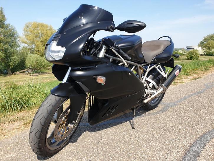 Ducati 750 SS - 2002 - matzwart - 30.700km, Motoren, Motoren | Ducati, Particulier, Super Sport, meer dan 35 kW, 2 cilinders, Motorrijbewijs A