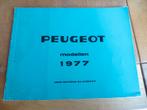 Peugeot modellen-jaarboek 1977 Peugeot 104 304 504 604 J7, Ophalen of Verzenden, Zo goed als nieuw, Peugeot, Peugeot