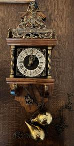 Prachtige Zaanse klok met messing leeuwtjes (1977), Ophalen of Verzenden