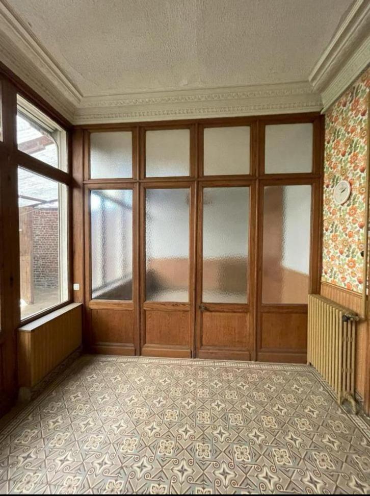 Prachtig antiek vierluik met bovenlicht uit 1880, Doe-het-zelf en Verbouw, Deuren en Horren, Zo goed als nieuw, Binnendeur, 215 cm of meer