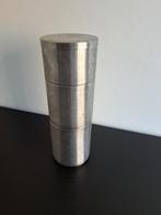 3x RVS bakje met deksel, stapelbaar IKEA, Huis en Inrichting, Ophalen of Verzenden, Gebruikt