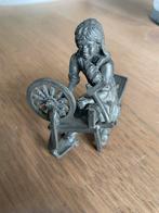 Daalderop tin vrouw spinnenwiel, Ophalen of Verzenden