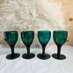 Antieke groene wijnglazen | per stuk, Antiek en Kunst, Antiek | Glas en Kristal, Ophalen of Verzenden