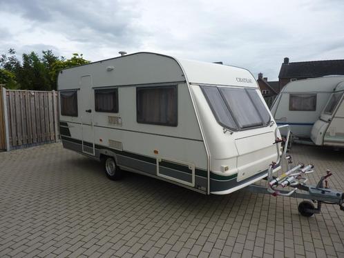 Cjateau Calista 44 CT + Voortent + Fietsendrager, Caravans en Kamperen, Caravans, Bedrijf, tot en met 4, 750 - 1000 kg, Rondzit