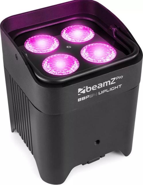 BeamZ BBP54 IP65 accu LED PAR 4x 12W 6-in-1 RGBAW-UV wDMX, Muziek en Instrumenten, Licht en Laser, Zo goed als nieuw, Licht, Kleur