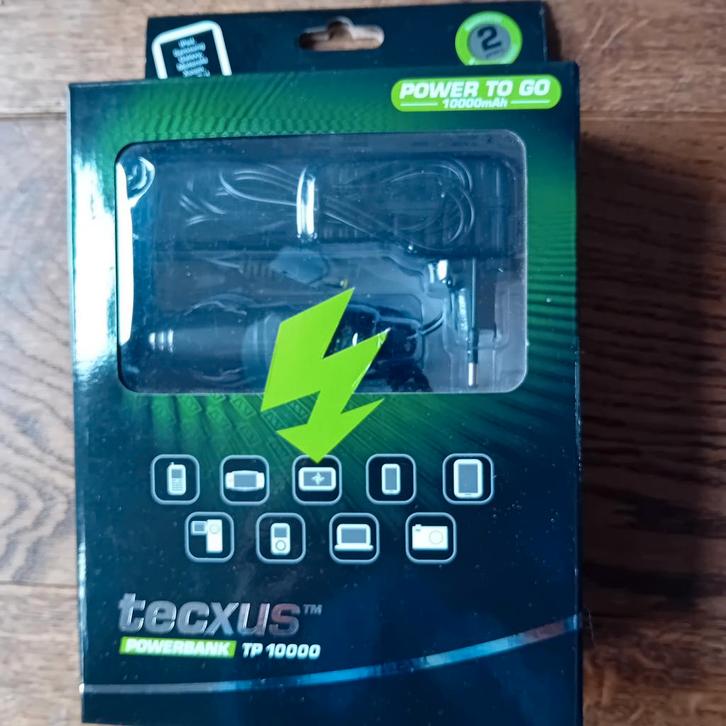 Tecxus Powerbank TP 10000 NIEUW!, Telecommunicatie, Powerbanks, Nieuw, Ophalen of Verzenden