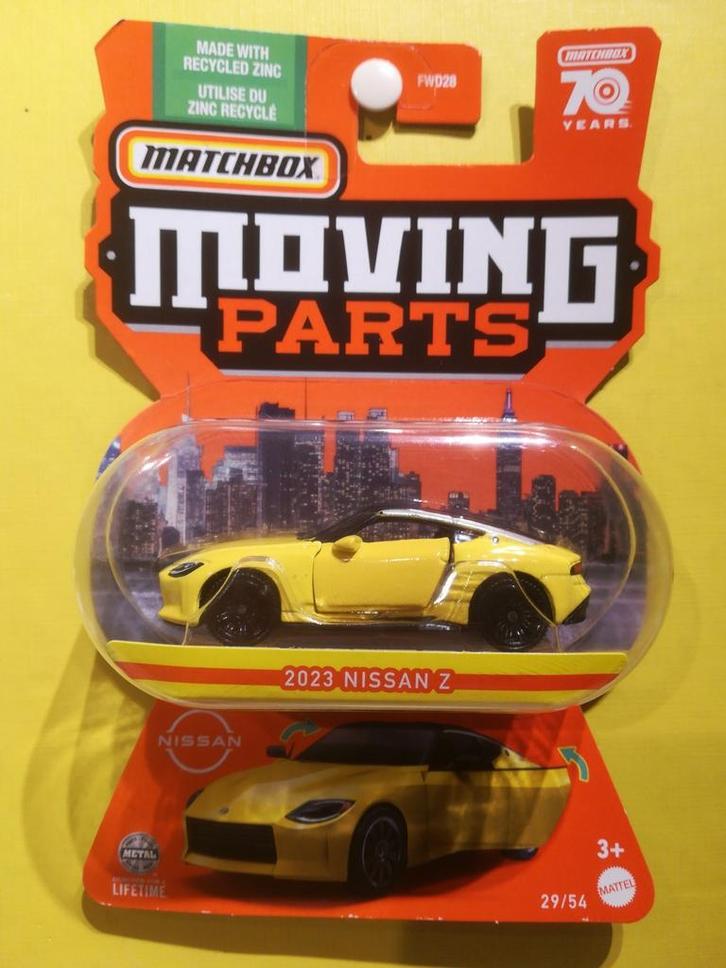 2023 Nissan Z Matchbox Moving Parts FWD28 29/54, Hobby en Vrije tijd, Modelauto's | Overige schalen, Nieuw, Auto, Ophalen of Verzenden