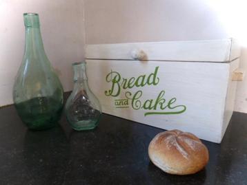 Houten brood kist / brocante / keuken / landelijk / vintage beschikbaar voor biedingen