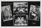 Delft Cafe Klein Central Oude ongelopen Ansichtkaart ( B3410, Verzenden, 1960 tot 1980, Ongelopen, Zuid-Holland
