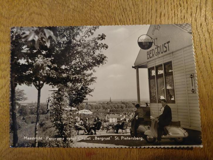 Oude Ansichtkaart Chalet Bergrust, Maastricht, Verzamelen, Ansichtkaarten | Nederland, Gelopen, Limburg, 1960 tot 1980, Ophalen of Verzenden