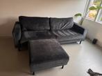 Woood 3 zitsbank en poef, Huis en Inrichting, Ophalen, Gebruikt, Driepersoons, 75 tot 100 cm