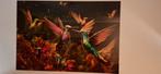 Glaskunst Kolibrie - 110x 160 cm, Antiek en Kunst, Ophalen