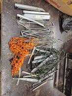 Haringen en touwen voor tent, Ophalen of Verzenden, Gebruikt