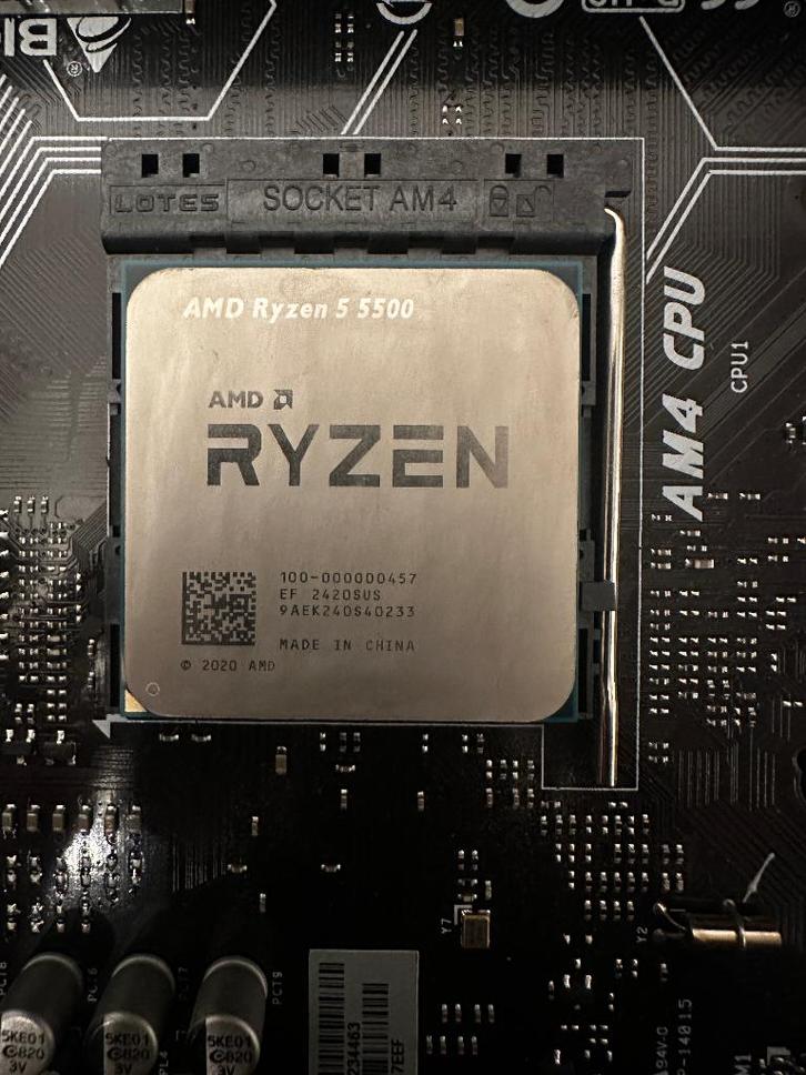 Ryzen 5 5500 AM4, Computers en Software, Processors, Zo goed als nieuw, 3 tot 4 Ghz, Ophalen of Verzenden