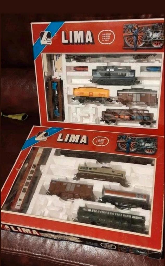 Lima Treinset - Vintage!, Hobby en Vrije tijd, Modeltreinen | H0, Zo goed als nieuw, Treinset, Gelijkstroom of Wisselstroom, Lima