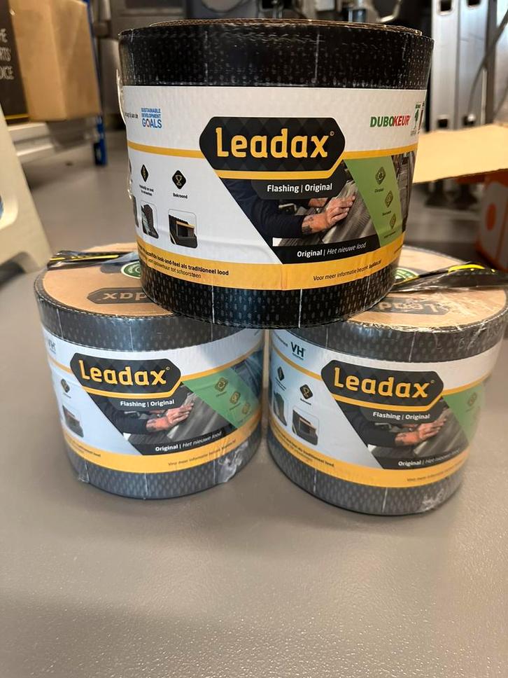 3 Nieuwe leadax rollen loodvervanger 0,15x6meter, Doe-het-zelf en Verbouw, Isolatie en Afdichting, Nieuw, Overige materialen, Minder dan 4 cm