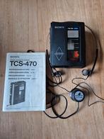 Sony TCS-470 Cassette Recorder - Walkman incl accessoires., Ophalen of Verzenden, Walkman