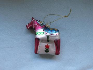 Vintage Zweedse kerstboomhanger dalahäst dalapaard NIEUW beschikbaar voor biedingen
