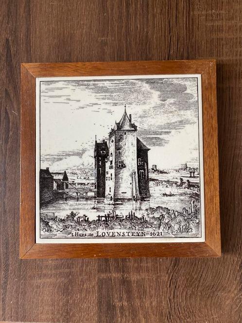 Tegel Lovensteyn 1621 plateelbakkerij Schoonhoven, Antiek en Kunst, Antiek | Wandborden en Tegels, Ophalen of Verzenden