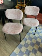 2 roze Kwantum Dalmine stoelen, Ophalen, Zo goed als nieuw, Stof, Twee