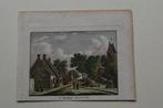 HITZUM `T DORP Gekleurde Kopergravure 1790 Bulthuis G53, Antiek en Kunst, Verzenden