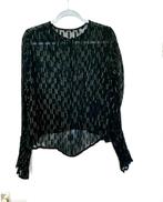 Zwart/gouden top Yas, Zwart, Ophalen of Verzenden, Zo goed als nieuw, Lange mouw