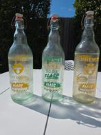 Antieke glazen limonadefles van het merk Phénix €15

p/st, Ophalen of Verzenden, Zo goed als nieuw