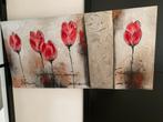 Tulpen Schilderij - Mooie Wanddecoratie 120cmx60cm, Ophalen of Verzenden