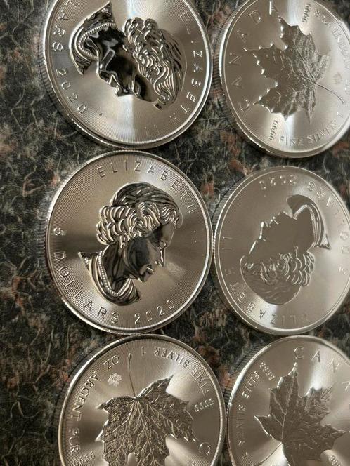 ZILVEREN MAPLE LEAF 2020 1 troy ounce, Postzegels en Munten, Edelmetalen en Baren, Zilver, Ophalen of Verzenden