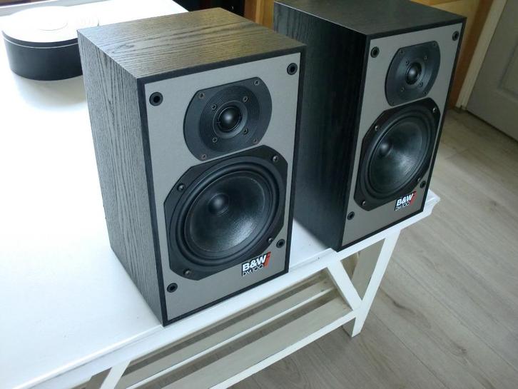 DM100 B&W zwart uitvoering te beluisteren., Audio, Tv en Foto, Luidsprekers, Zo goed als nieuw, Front, Rear of Stereo speakers