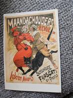 Affiche kaart revue, Ophalen of Verzenden, Overige thema's