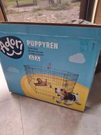 Puppy ren / honden bench - 3 maanden gebruikt, Ophalen, Zo goed als nieuw
