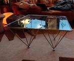 Vintage salontafel glas stijl Paolo Piva voor B&B Italia, Huis en Inrichting, Tafels | Salontafels, Ophalen, Gebruikt, 100 tot 150 cm