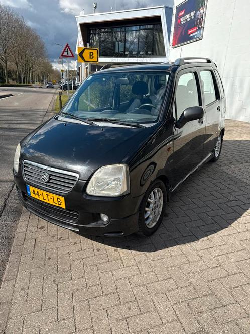 Suzuki Wagon R+ 1.3  Special 2003 Zwart nieuwe APK, Auto's, Suzuki, Bedrijf, Wagon R+, Benzine, C, Hatchback, Handgeschakeld, Origineel Nederlands