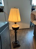 Elektrische Oude Olielamp, Huis en Inrichting, Lampen | Tafellampen, Ophalen of Verzenden, Gebruikt, Metaal, Minder dan 50 cm