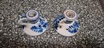 Delfts Blauw Kaarsenstandaards - Set van 2, Ophalen of Verzenden, Keramiek of Aardewerk